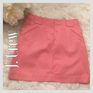 J. Crew Lt Rose Colored Chino Skirt w/ Belt Loops