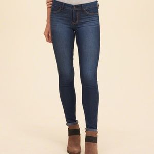 Hollister Dark Wash Jean Leggings (Jeggings)