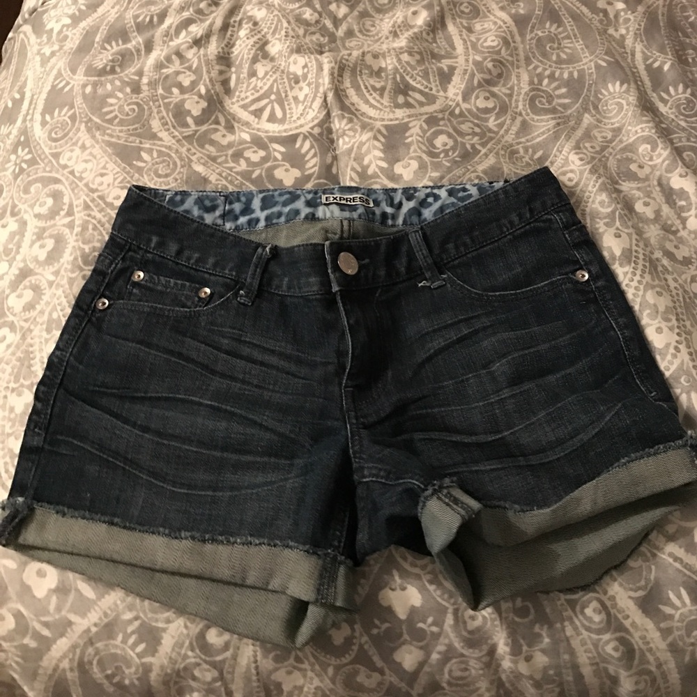 Express jean shorts