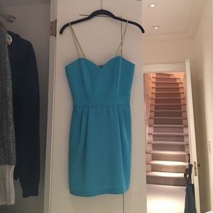 Light blue naven heartthrob dress with gold straps