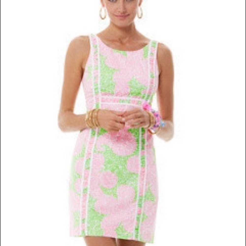 NWT Lilly Pulitzer green and pink dress!
