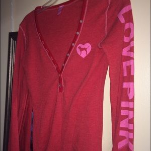 Victoria's Secret Pink Long sleeve Henley