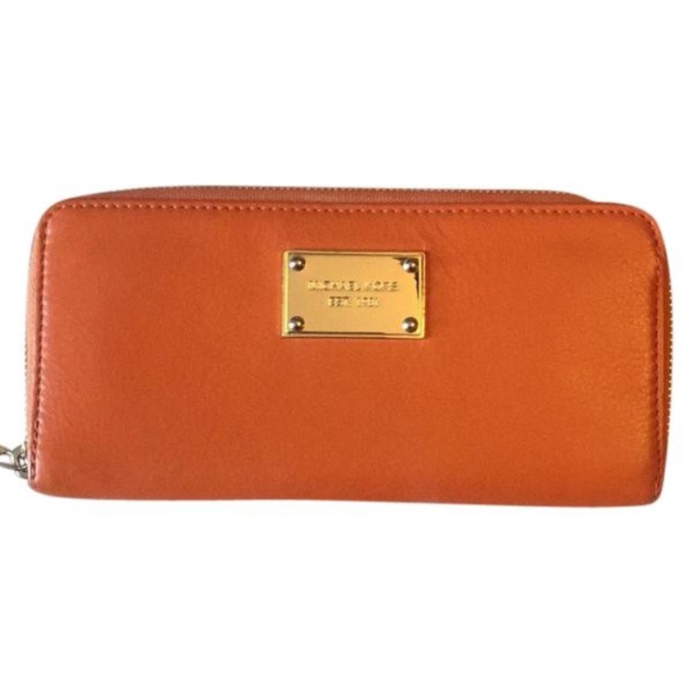 Michael Kors orange wallet