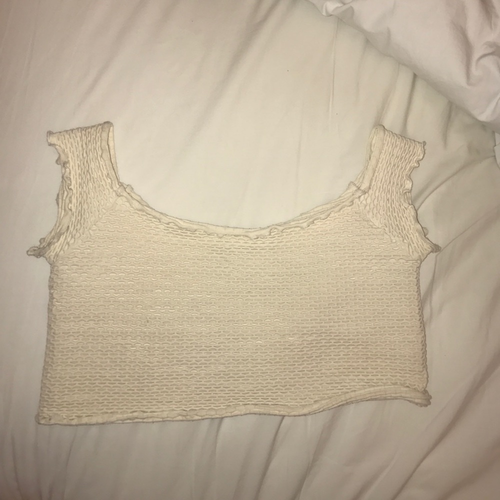 Cream crop top from free people's line Intimately