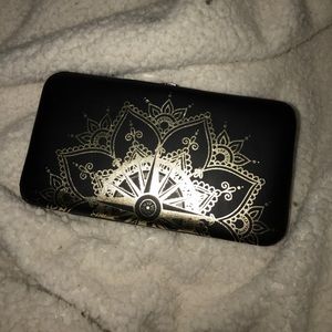 Mandala shimmery gold wallet