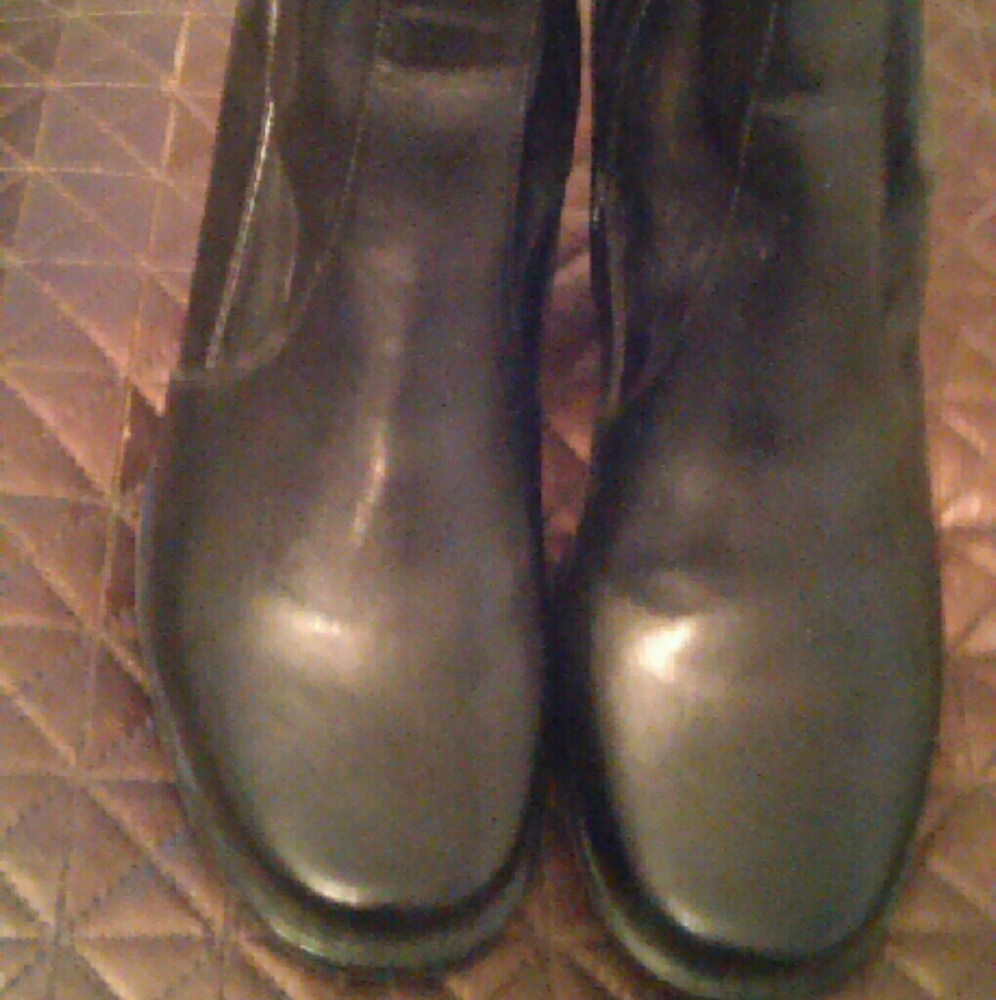 Euc Etienne Aigner Black Booties Size 6 - image 2