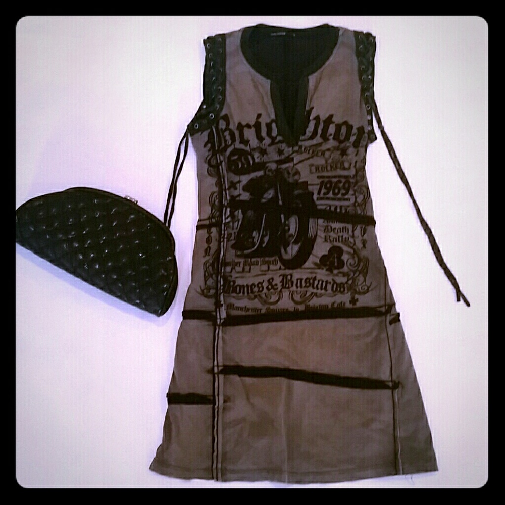 Salvage rocker grunge dress