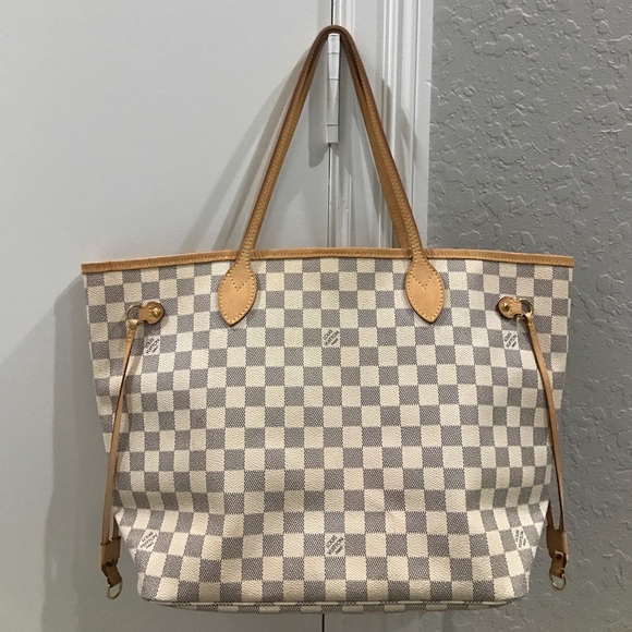 Louis Vuitton Handbags - LOUIS VUITTON Damier Azur Neverfull MM