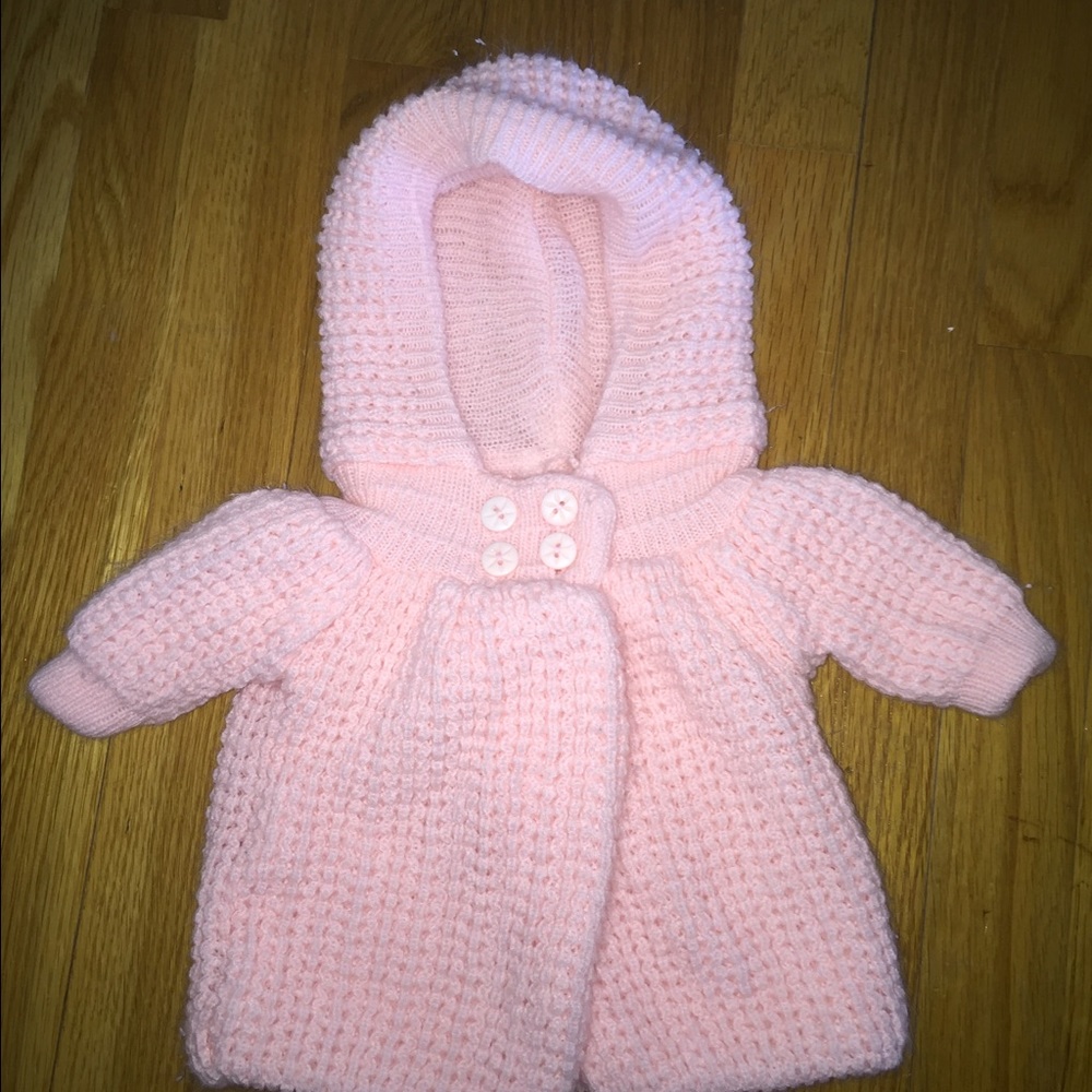 Pink infant coat