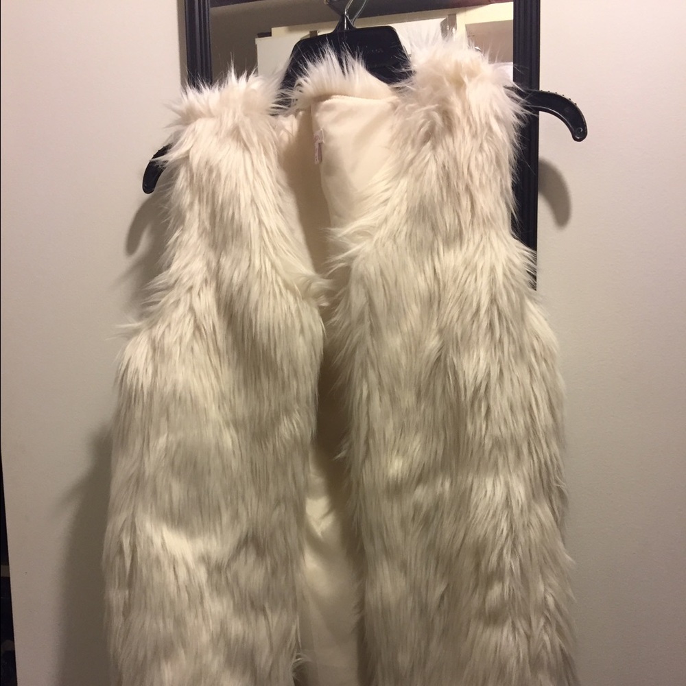 White Fur Vest