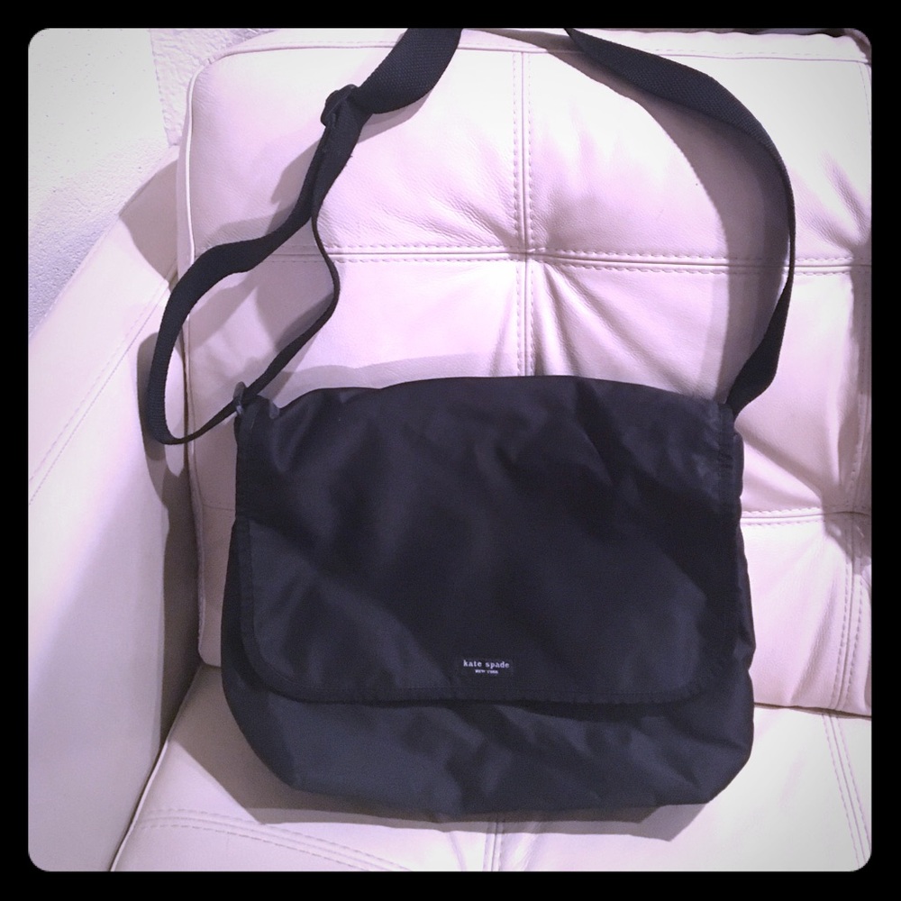 Kate Spade New York Black Nylon Messenger Bag