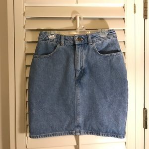Cute vintage jean pencil skirt