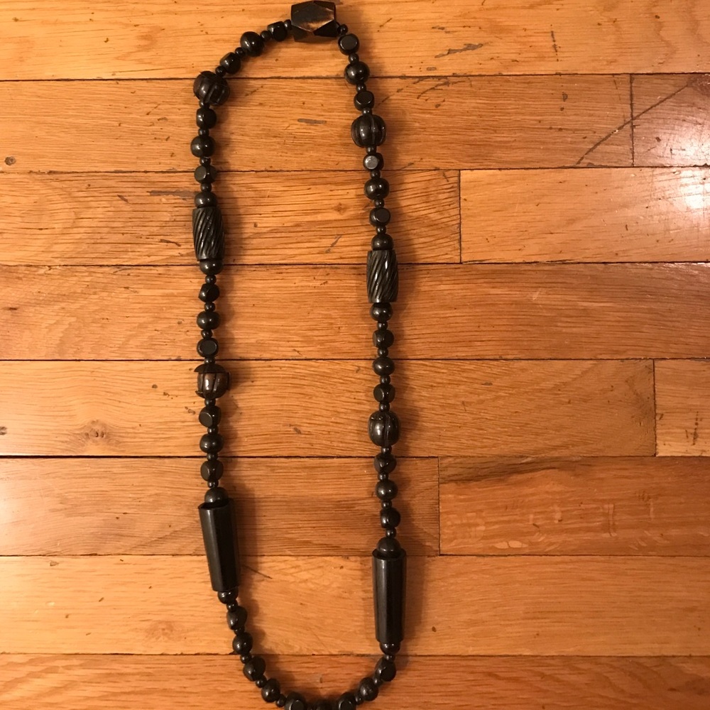 Vintage Brown Wood Necklace