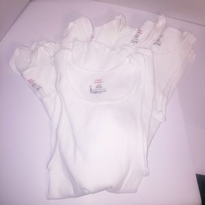 6 men's Haines comfort soft tanks