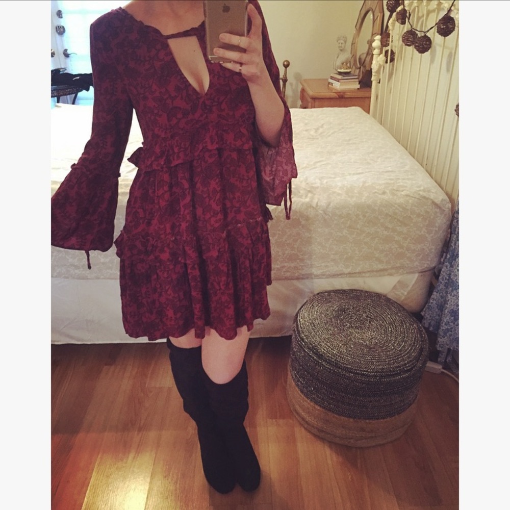 Peasant Mini Dress