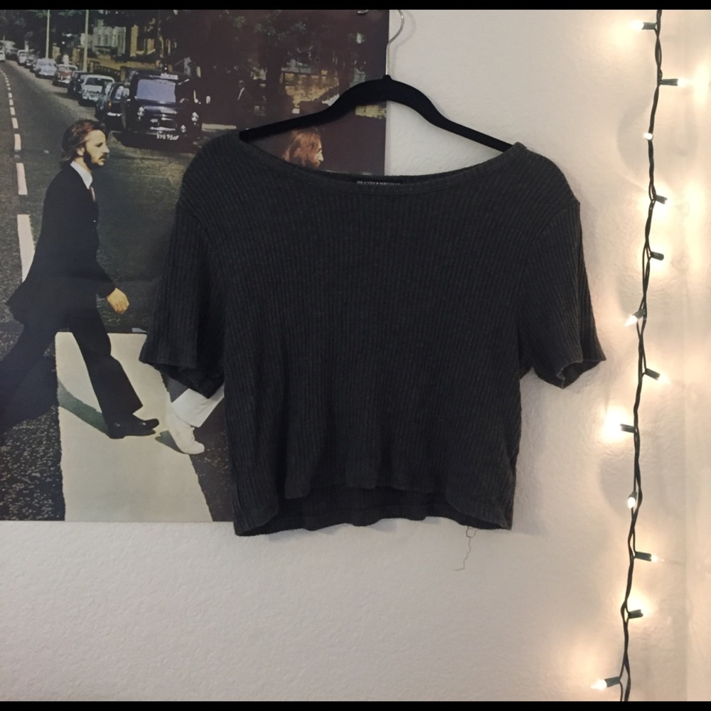 Brany❤Melville grey crop top