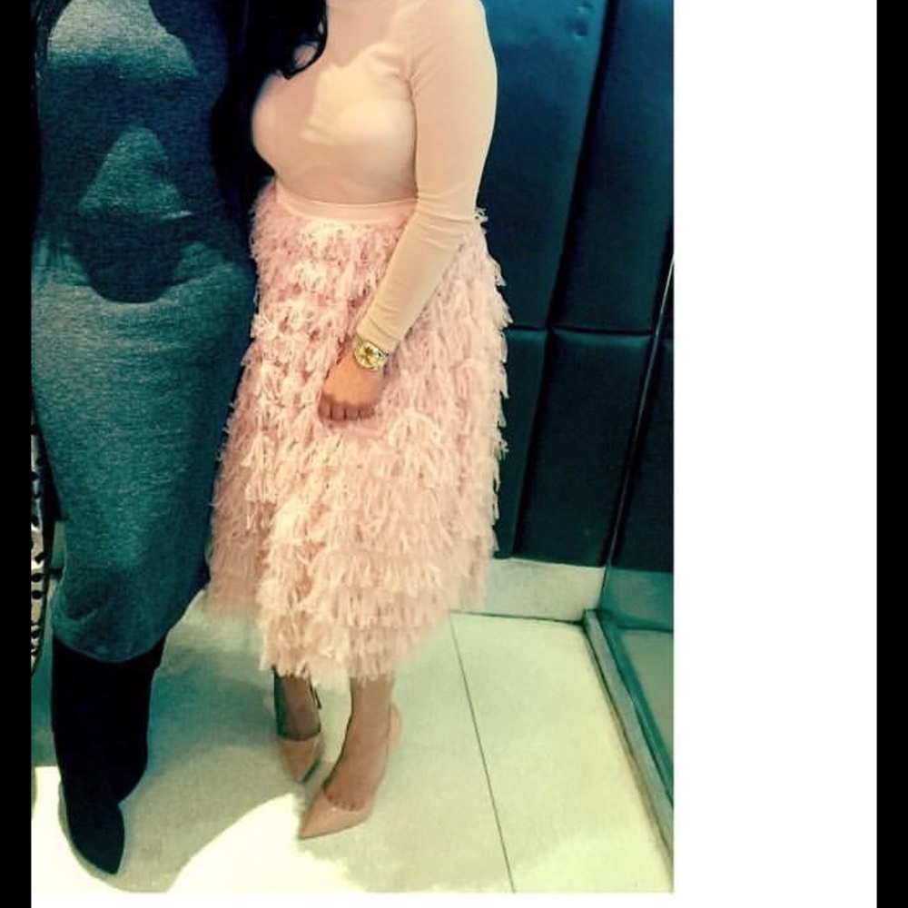 🌟Nude Ruffle Skirt🌟 - Picture 4 of 8