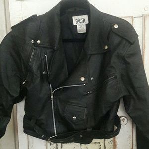 Star Cody crop leather jacket