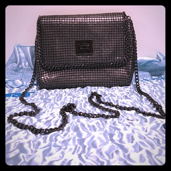 BCBGMaxAzria Handbags - BCBGMAXAZARIA Metal Mesh Small Crossbody
