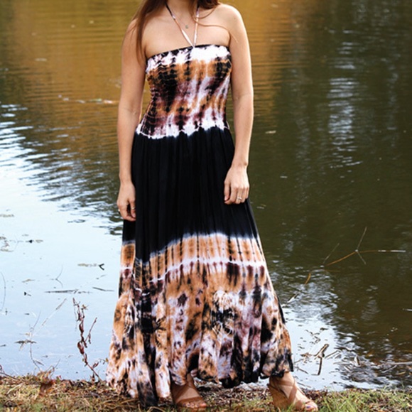 Amber Tie Dye Tube Dress - Picture 2 of 4