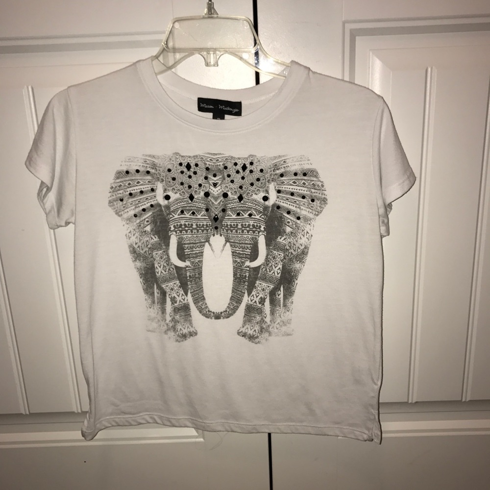 elephant tee with jewels