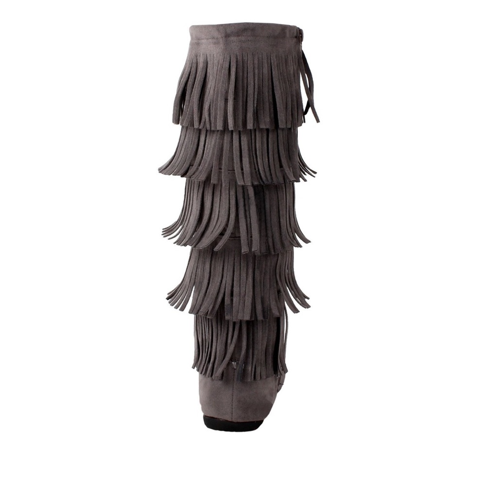 ✂️ 1 Hour Sale Fringe Layered Boots - Picture 4 of 4
