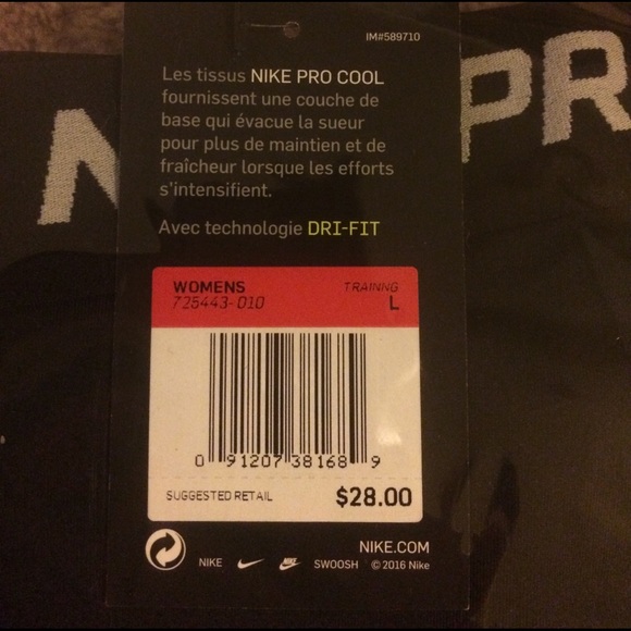 Nike Pro Dri Fit Black Shorts - Picture 5 of 8