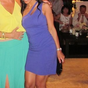 Victoria Secret purple one shoulder dress