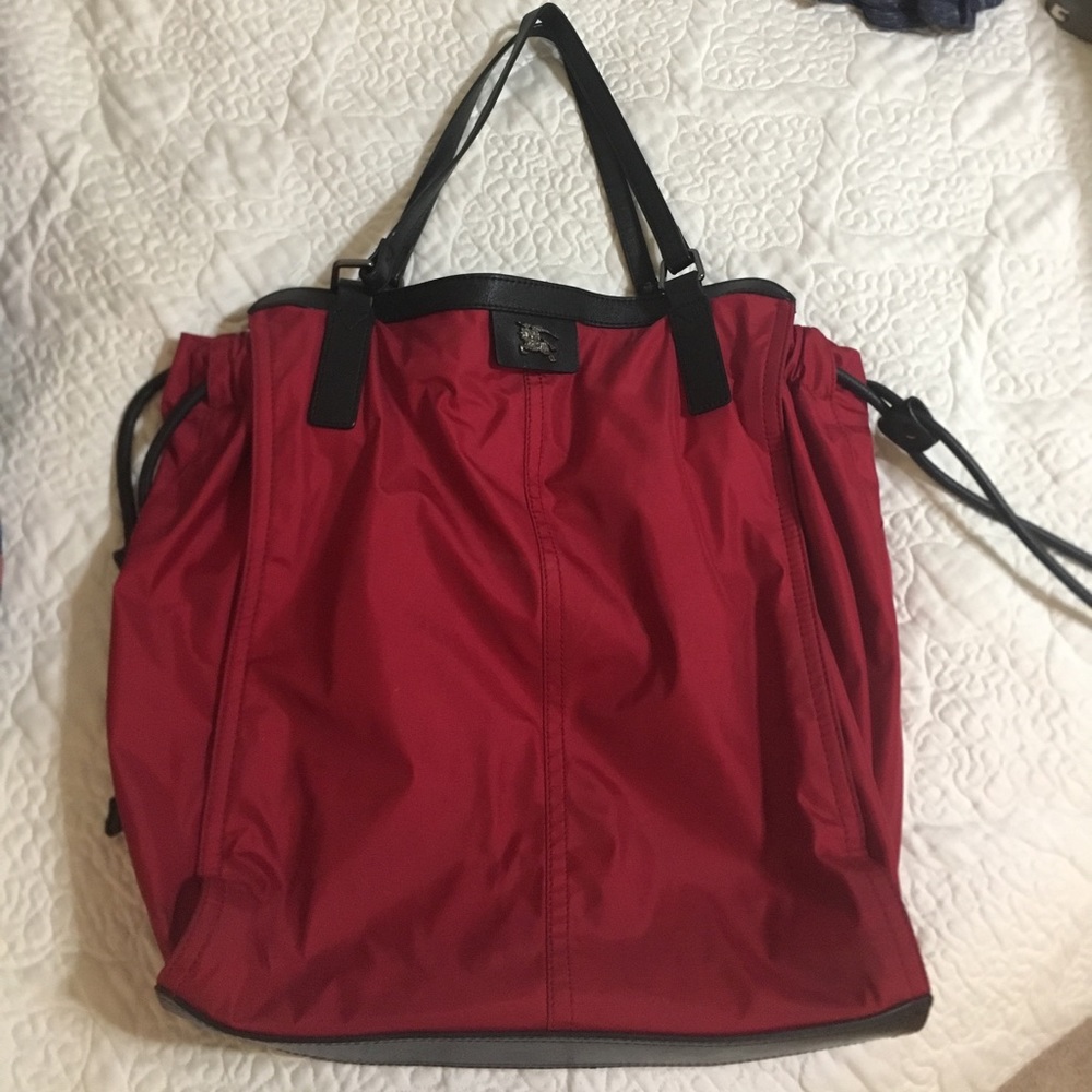 Burberry Buckleigh Red Packable Tote