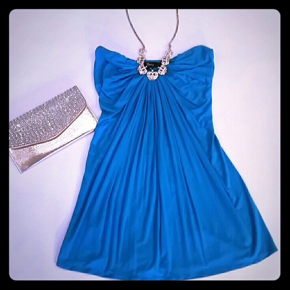 Sky mini dress