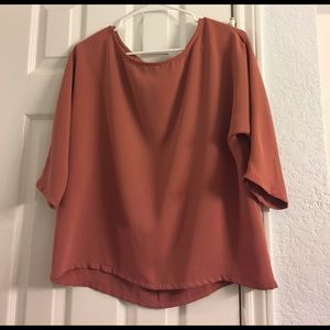 Rust short sleeve top