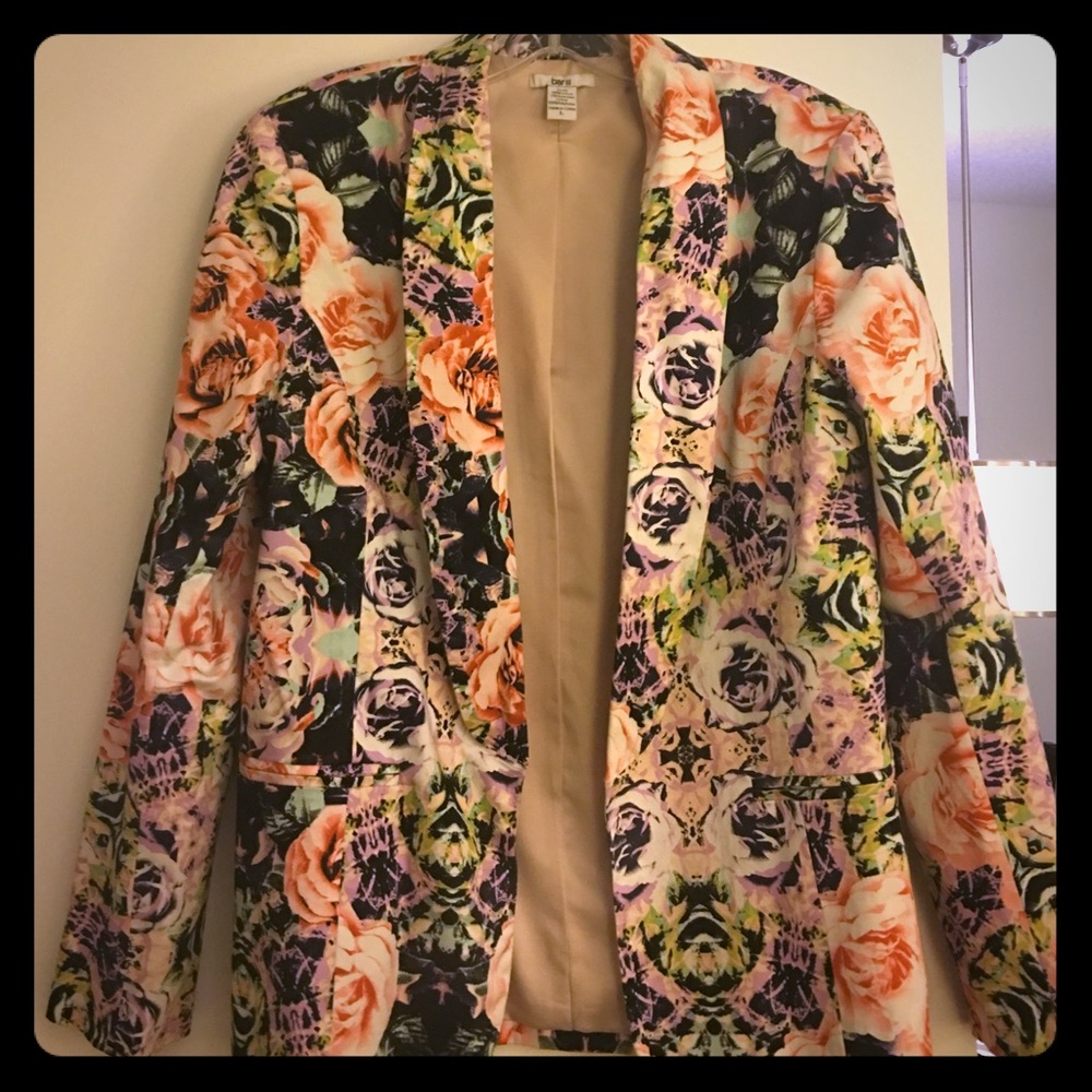 Bar III floral blazer