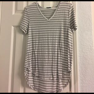 Stripe short sleeve top