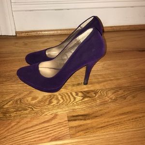 Quipid purple velvet shoes
