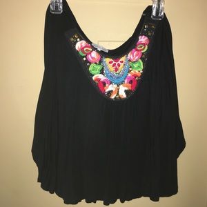 Black flowy blouse