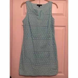 Banana Republic Blue Eyelet Dress Size 6