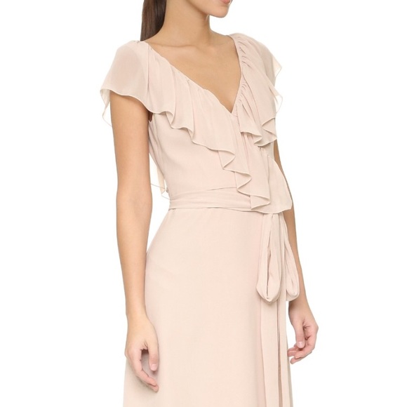 Joanna August Lolo V Neck Ruffle Wrap Dress - Picture 3 of 6