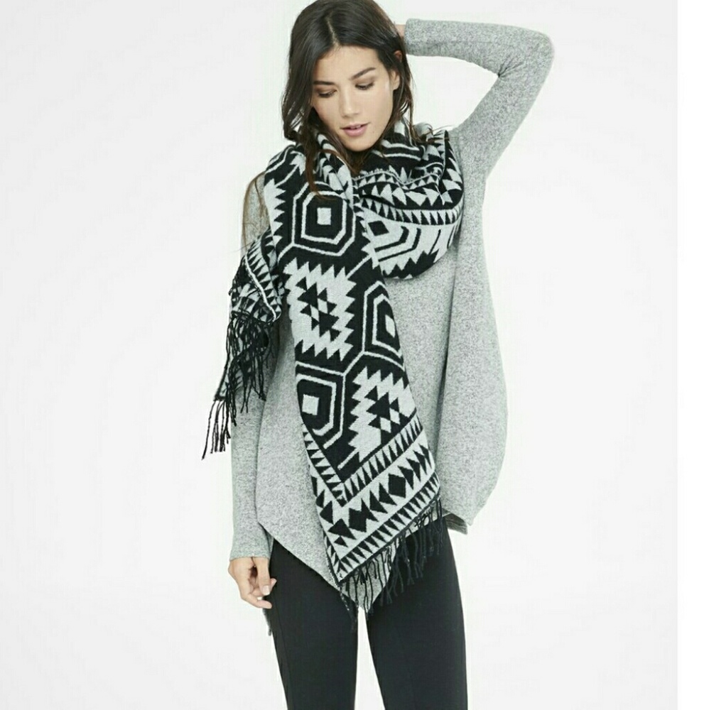 Express Aztec oversized scarf