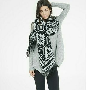 Express Aztec oversized scarf