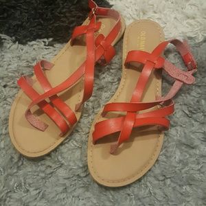 Red Old Navy Sandals