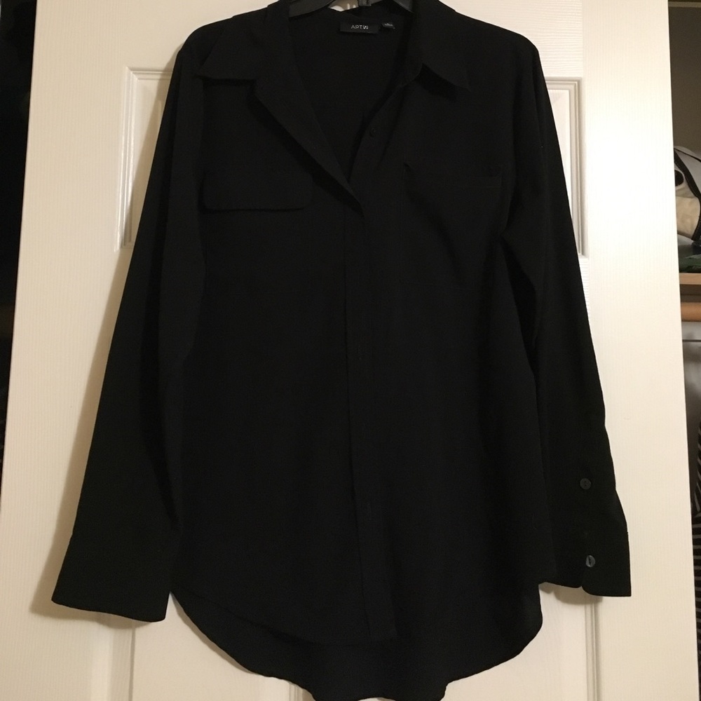 Plain black button down - Picture 2 of 2