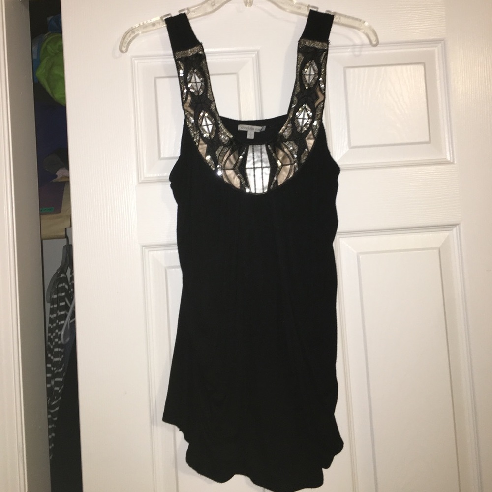 Black tank top