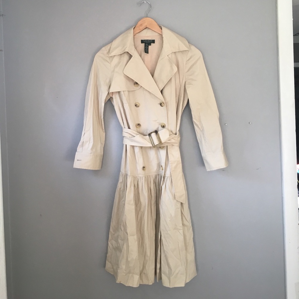 Ralph Lauren Cream Trench coat dress