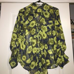 Floral button down