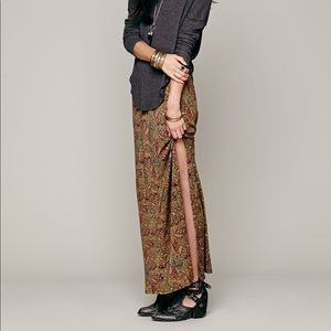 Free People Sahaying Print Maxi Skirt