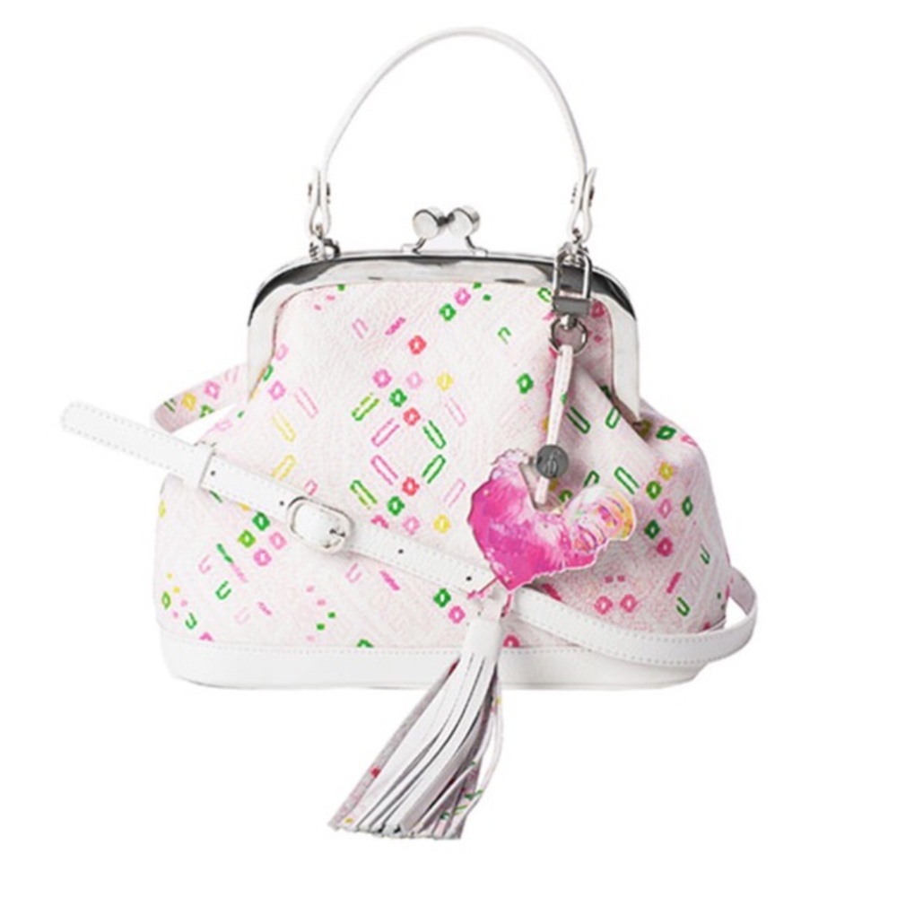 Mini Cross Body Pink Frame Satchel Leather Bag 👛
