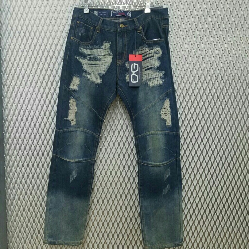 Men's Ridgit destracted Jeans- New