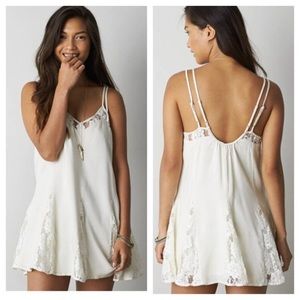 Pleated lace dress