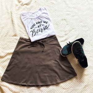 Patagonia mini skirt.