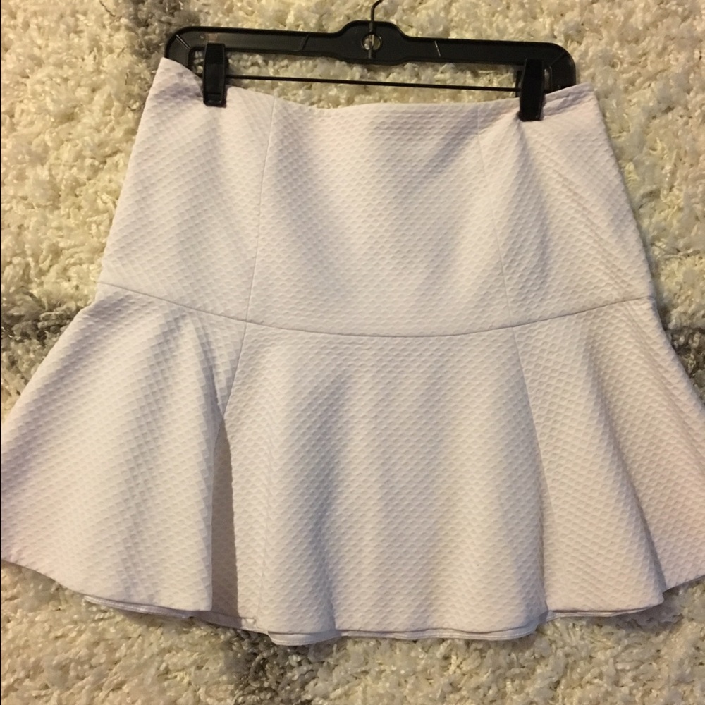 Red Baker Flare Skirt